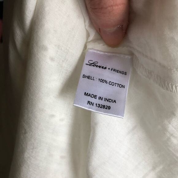 Lovers + Friends Kate White Eyelet Mini Dress - Picture 6 of 6